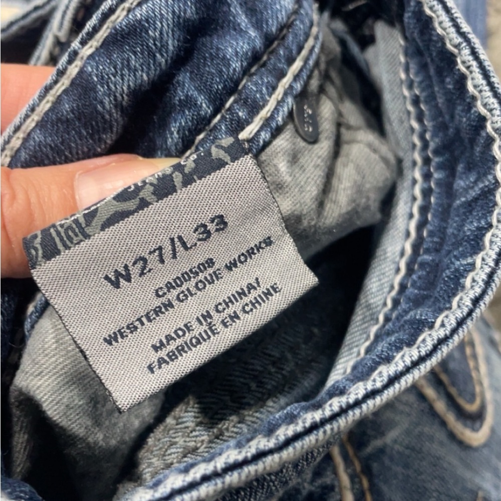 Silver EUC bootcut Aiko Classic Blue Jeans 27x33 LQQK - Picture 6 of 6